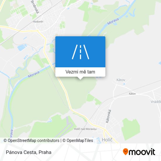 Pánova Cesta mapa