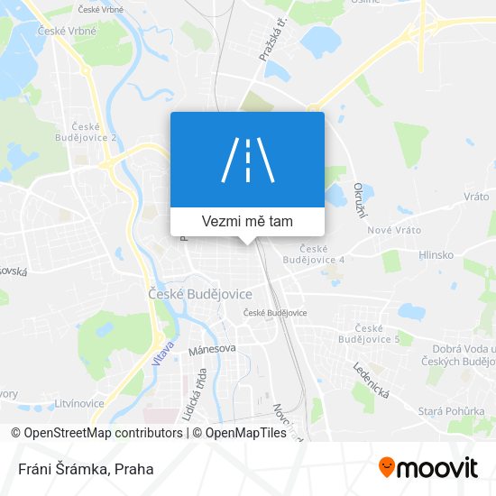 Fráni Šrámka mapa
