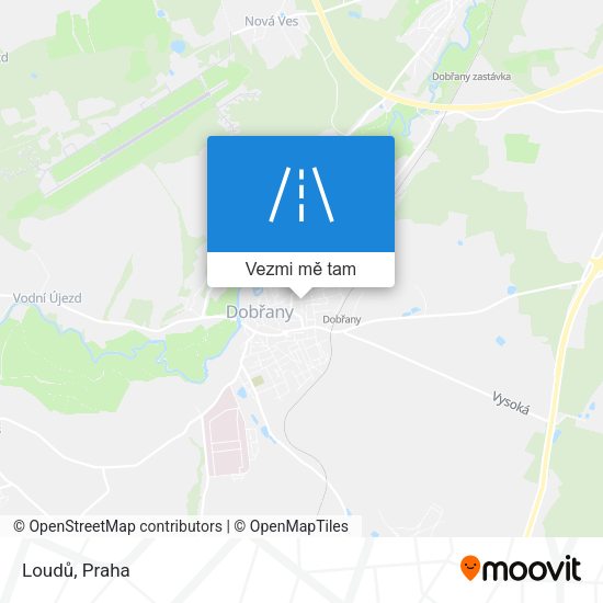 Loudů mapa