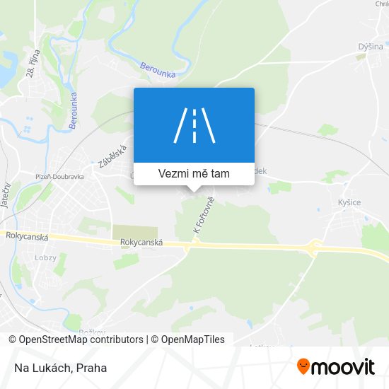 Na Lukách mapa