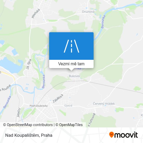 Nad Koupalištěm mapa