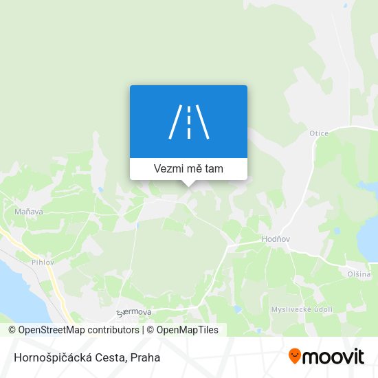 Hornošpičácká Cesta mapa