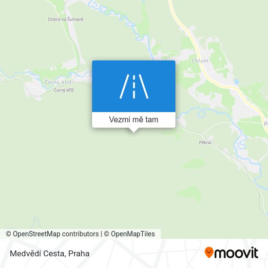 Medvědí Cesta mapa