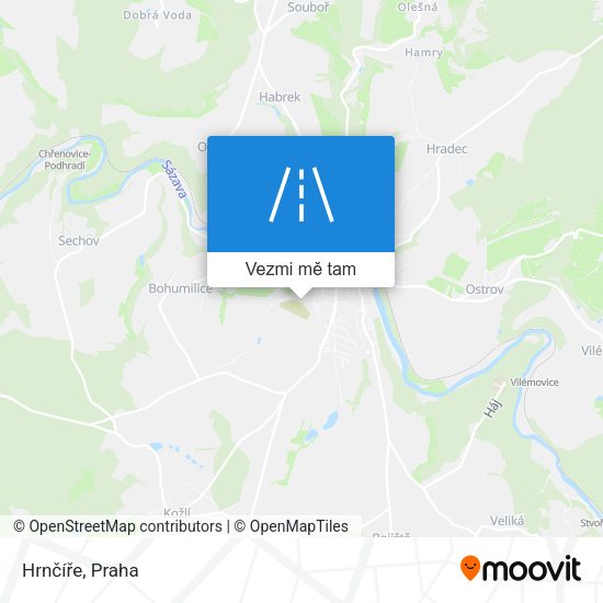 Hrnčíře mapa
