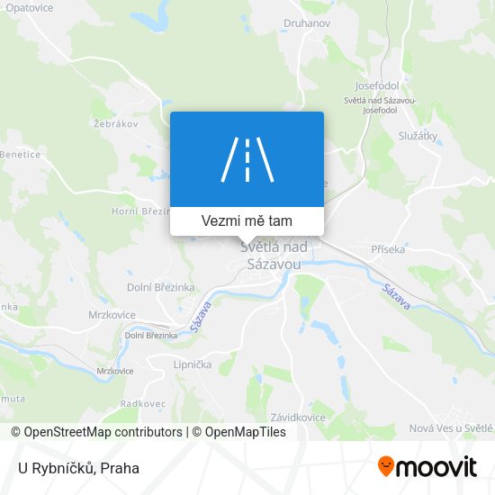 U Rybníčků mapa