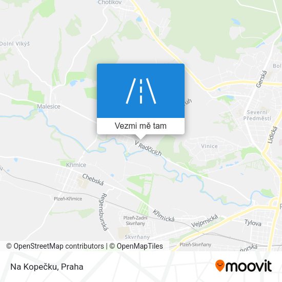 Na Kopečku mapa