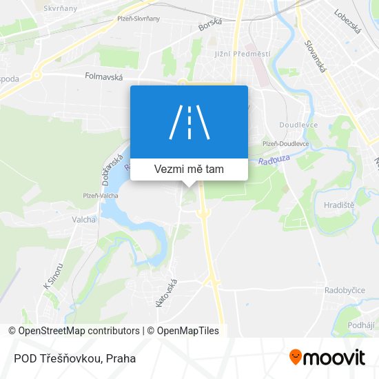 POD Třešňovkou mapa