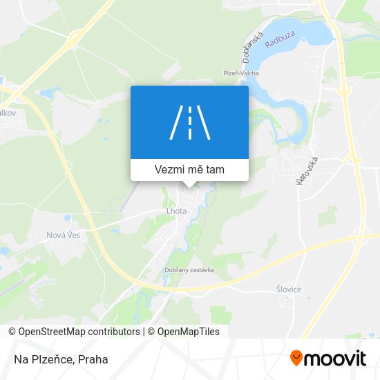 Na Plzeňce mapa