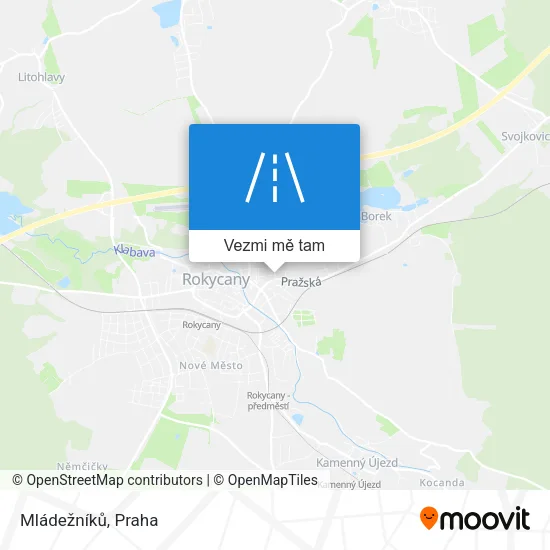 Mládežníků mapa
