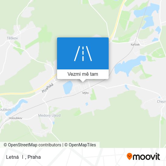 Letná Ⅰ mapa