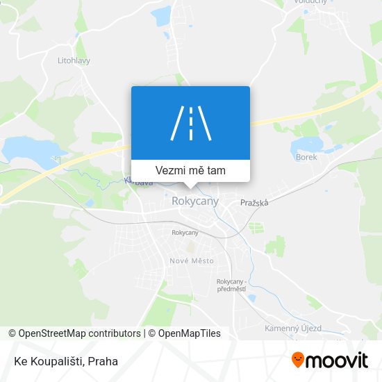 Ke Koupališti mapa