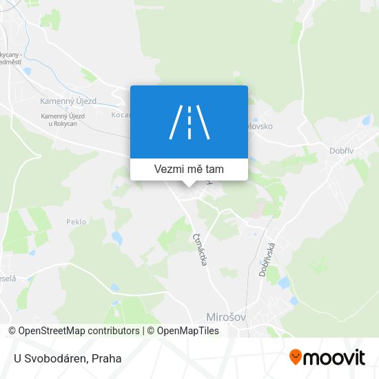 U Svobodáren mapa