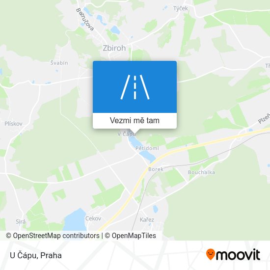 U Čápu mapa