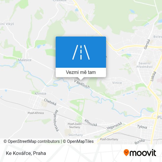 Ke Kovářce mapa