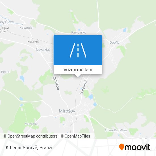K Lesní Správě mapa