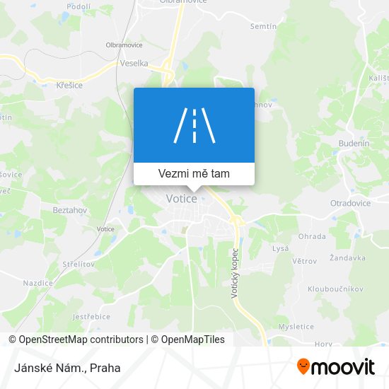 Jánské Nám. mapa