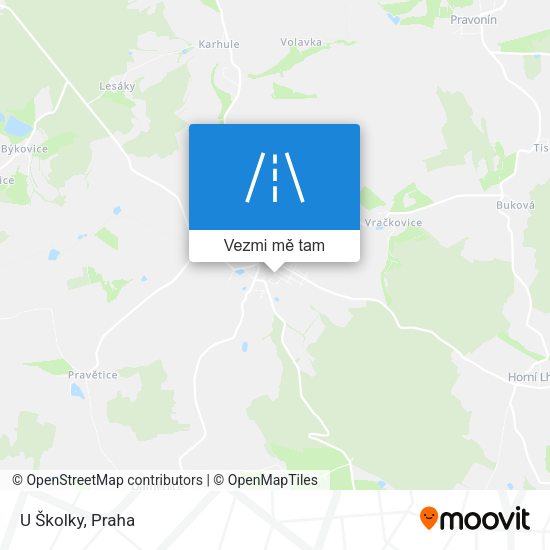 U Školky mapa