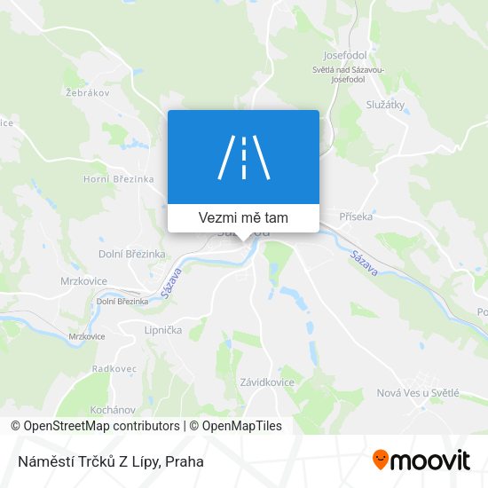 Náměstí Trčků Z Lípy mapa