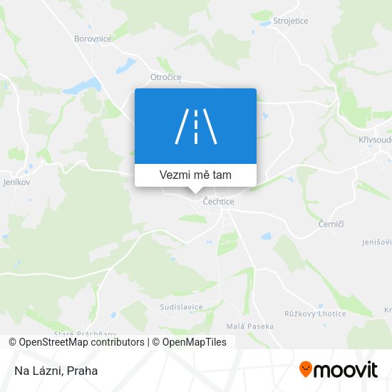 Na Lázni mapa