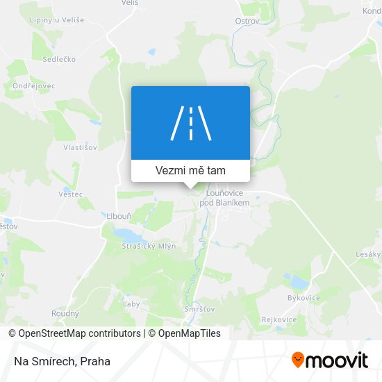 Na Smírech mapa