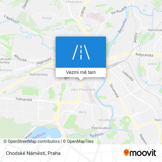 Chodské Náměstí mapa