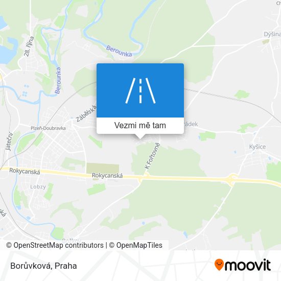 Borůvková mapa