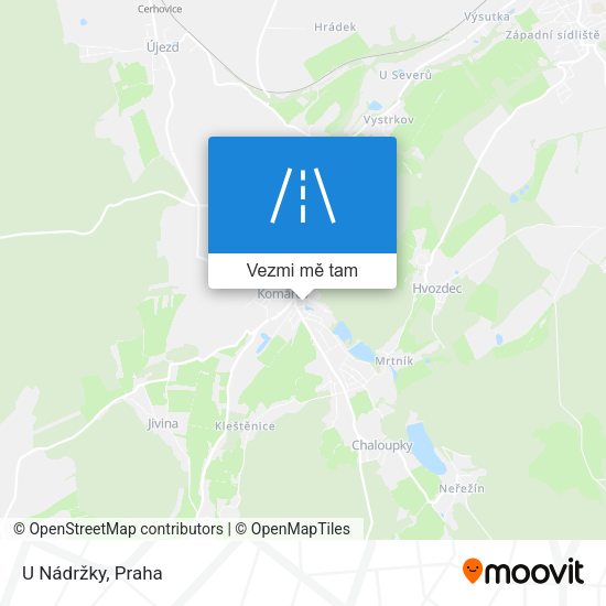 U Nádržky mapa