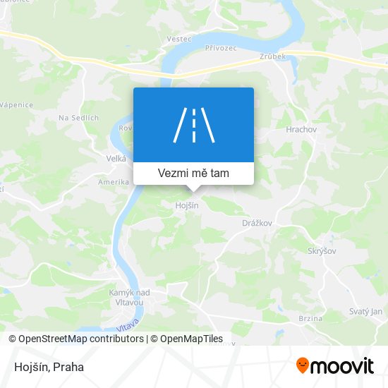 Hojšín mapa