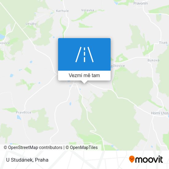 U Studánek mapa