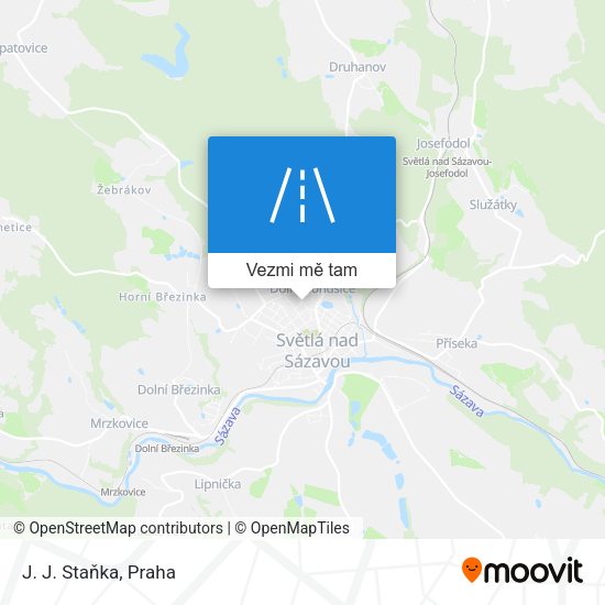 J. J. Staňka mapa