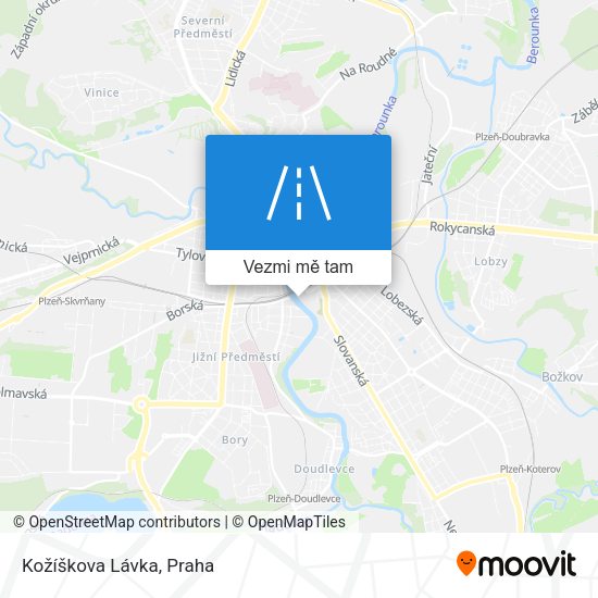 Kožíškova Lávka mapa