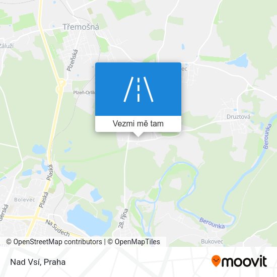 Nad Vsí mapa
