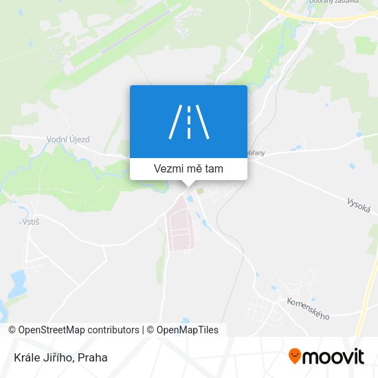 Krále Jiřího mapa