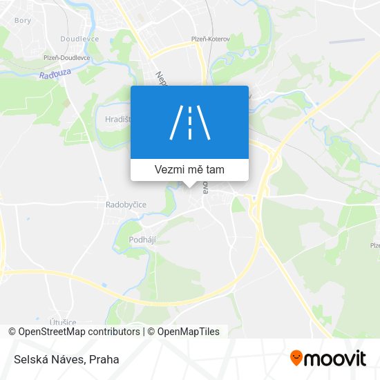 Selská Náves mapa