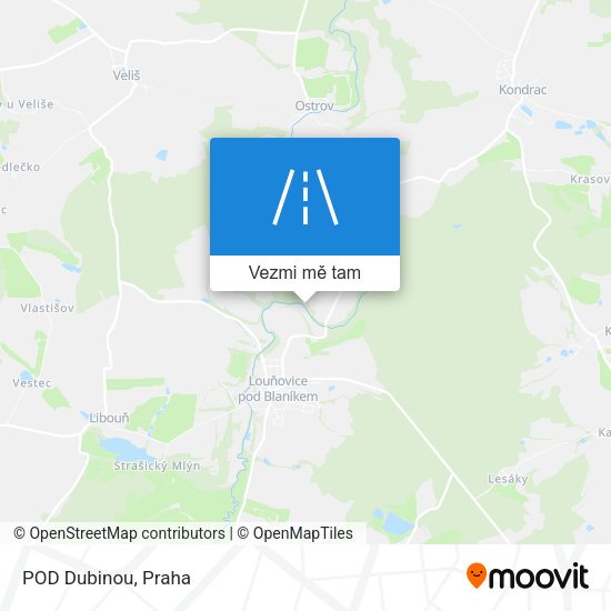POD Dubinou mapa