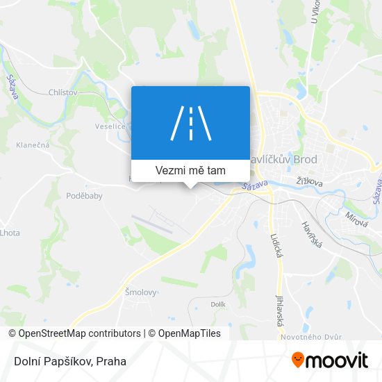 Dolní Papšíkov mapa