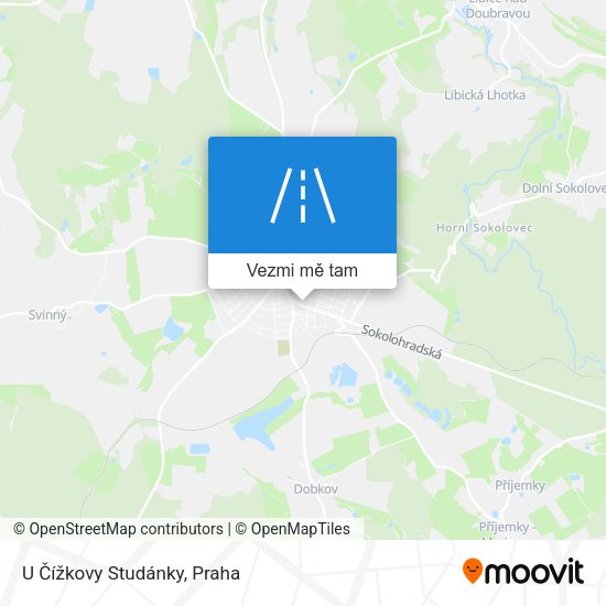 U Čížkovy Studánky mapa
