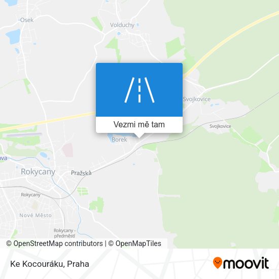 Ke Kocouráku mapa