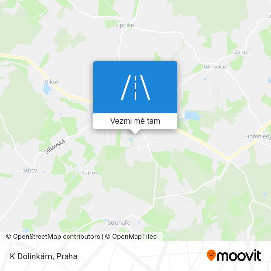 K Dolinkám mapa