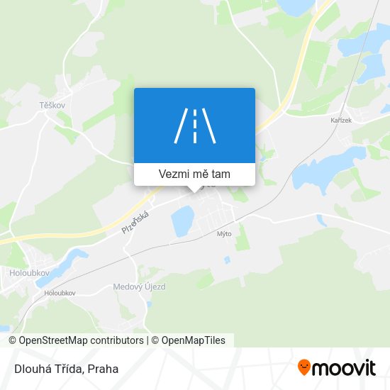 Dlouhá Třída mapa