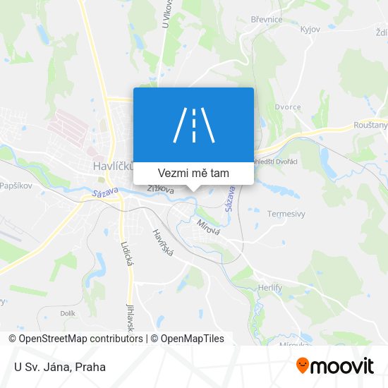 U Sv. Jána mapa