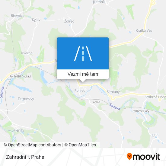 Zahradní I mapa