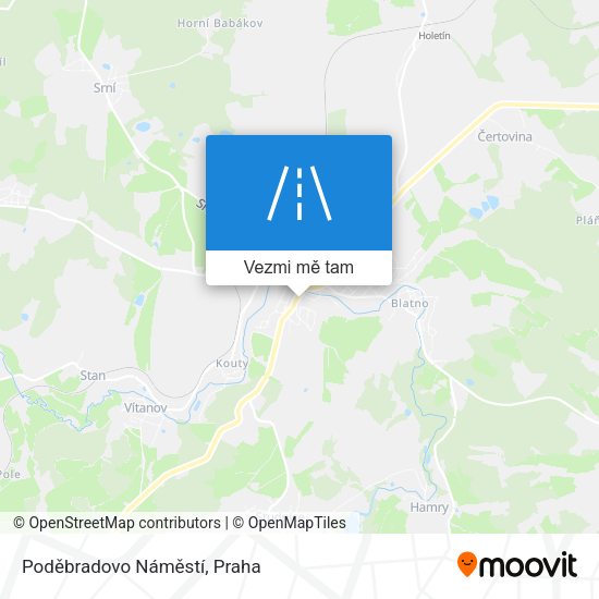 Poděbradovo Náměstí mapa