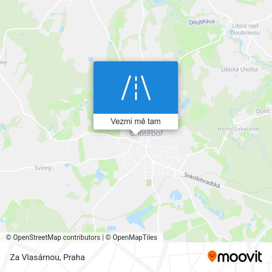 Za Vlasárnou mapa