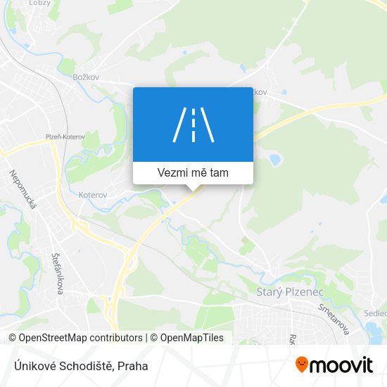 Únikové Schodiště mapa