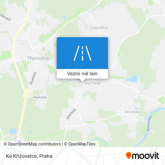 Ke Křižovatce mapa