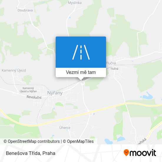 Benešova Třída mapa