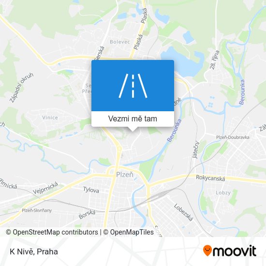 K Nivě mapa