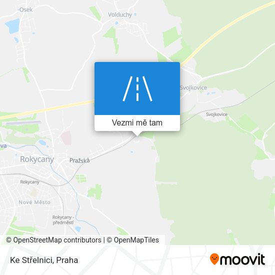 Ke Střelnici mapa