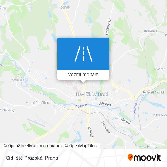 Sídliště Pražská mapa